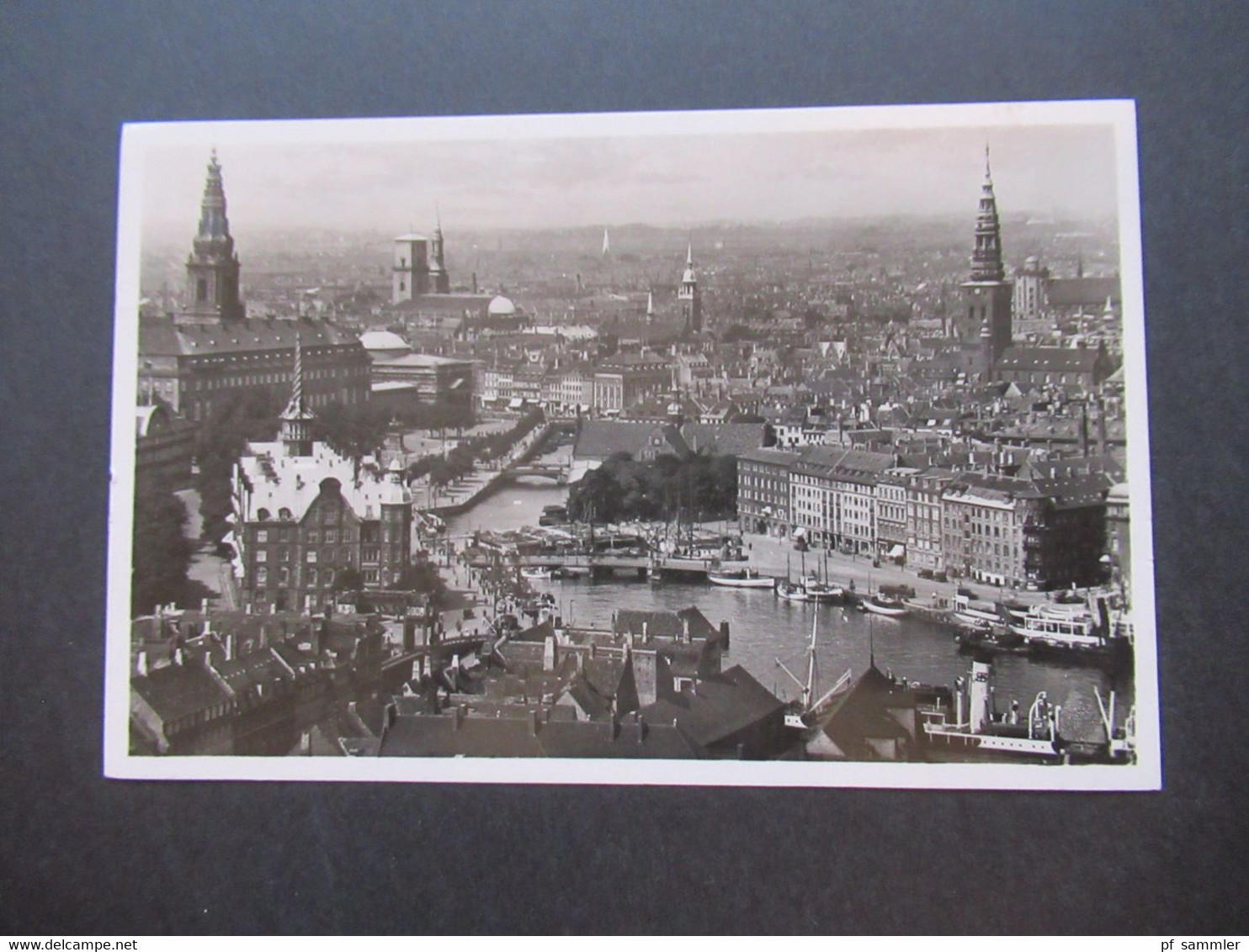 Foto AK Dänemark 1939 Kopenhagen / Kobenhavn Holmens Kanal Aulandskarte In Die Schweiz - Danemark