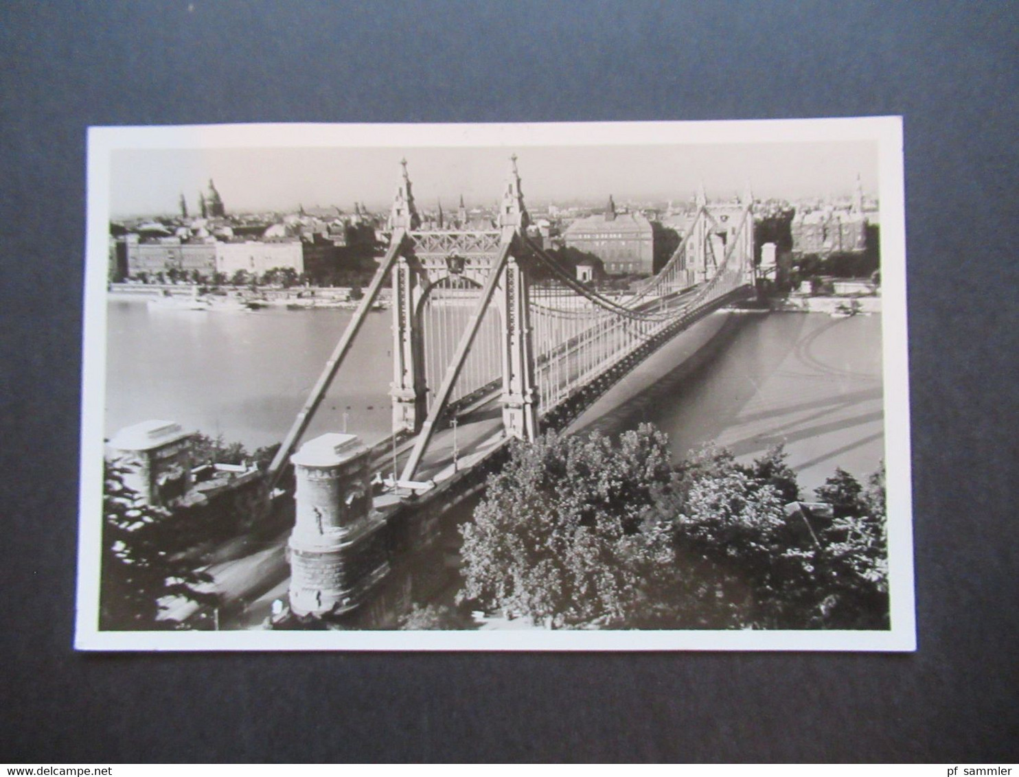 Foto AK Ungarn 1939 Budapest Elisabeth Brücke Auslands PK In Die Schweiz - Hungary