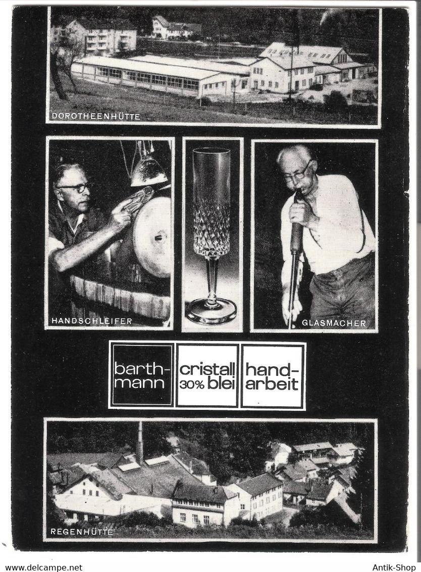 Barthmann - Cristall 30% Blei - Handarbeit - Dorotheenhütte - 5 Ansichten V. 1964 (53677) - Wolfach