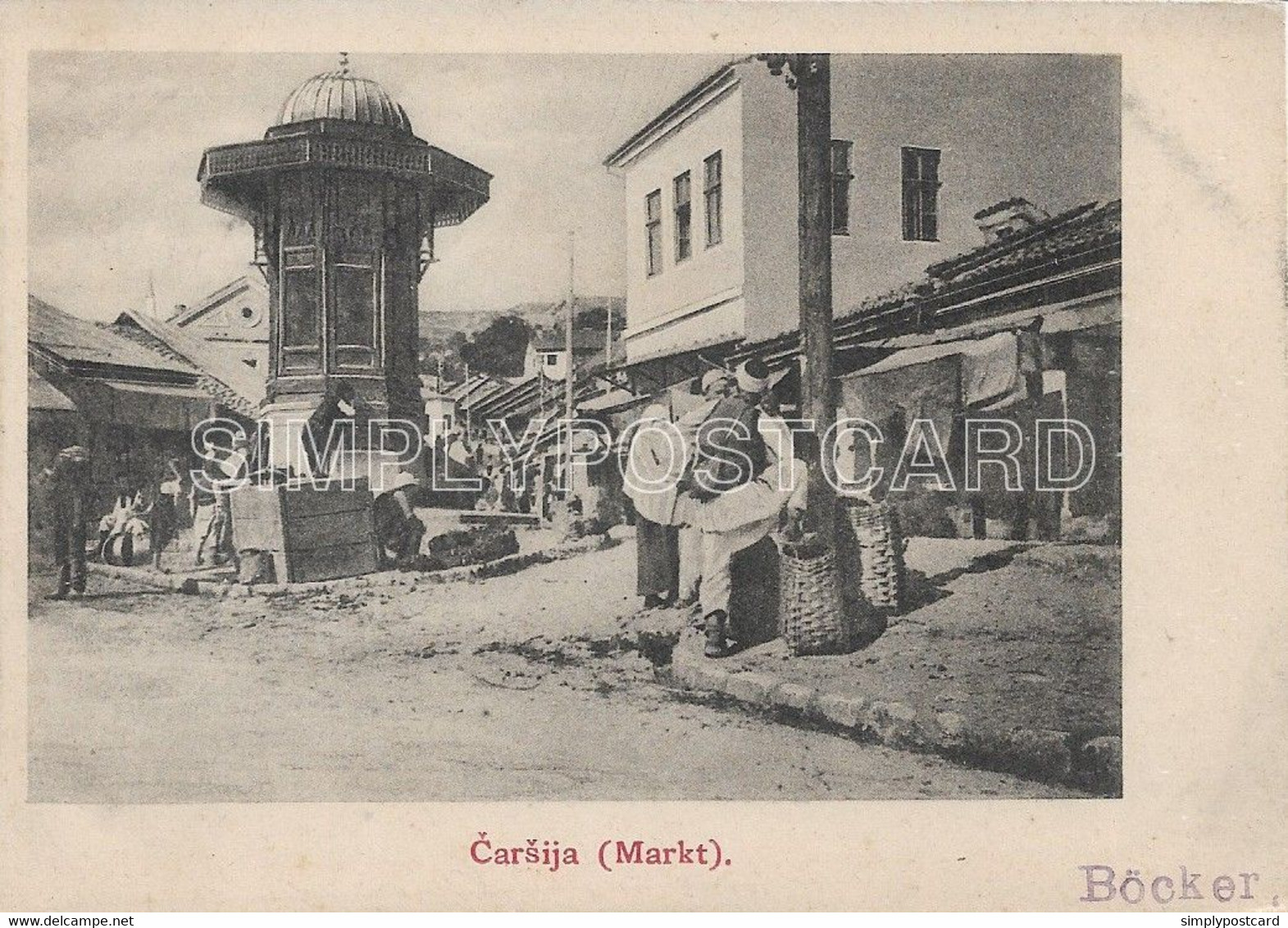 AK - OLD POSTCARD - BOSNIA ERZEGOVINA - CARSIJA (MARKT)   - VIAGGIATA K.U.K. MILITAR POST SARAJEVO 1903 -  H45 - Bosnia And Herzegovina