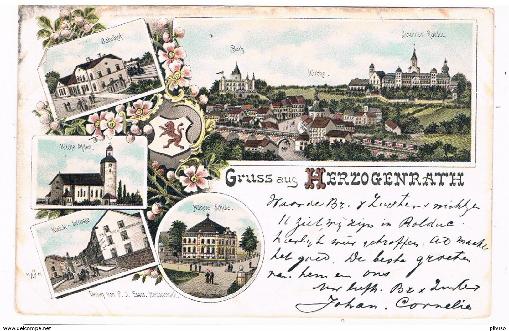 D-13075  HERZOGENRATH : Gruss Aus ( Litho ) - Herzogenrath