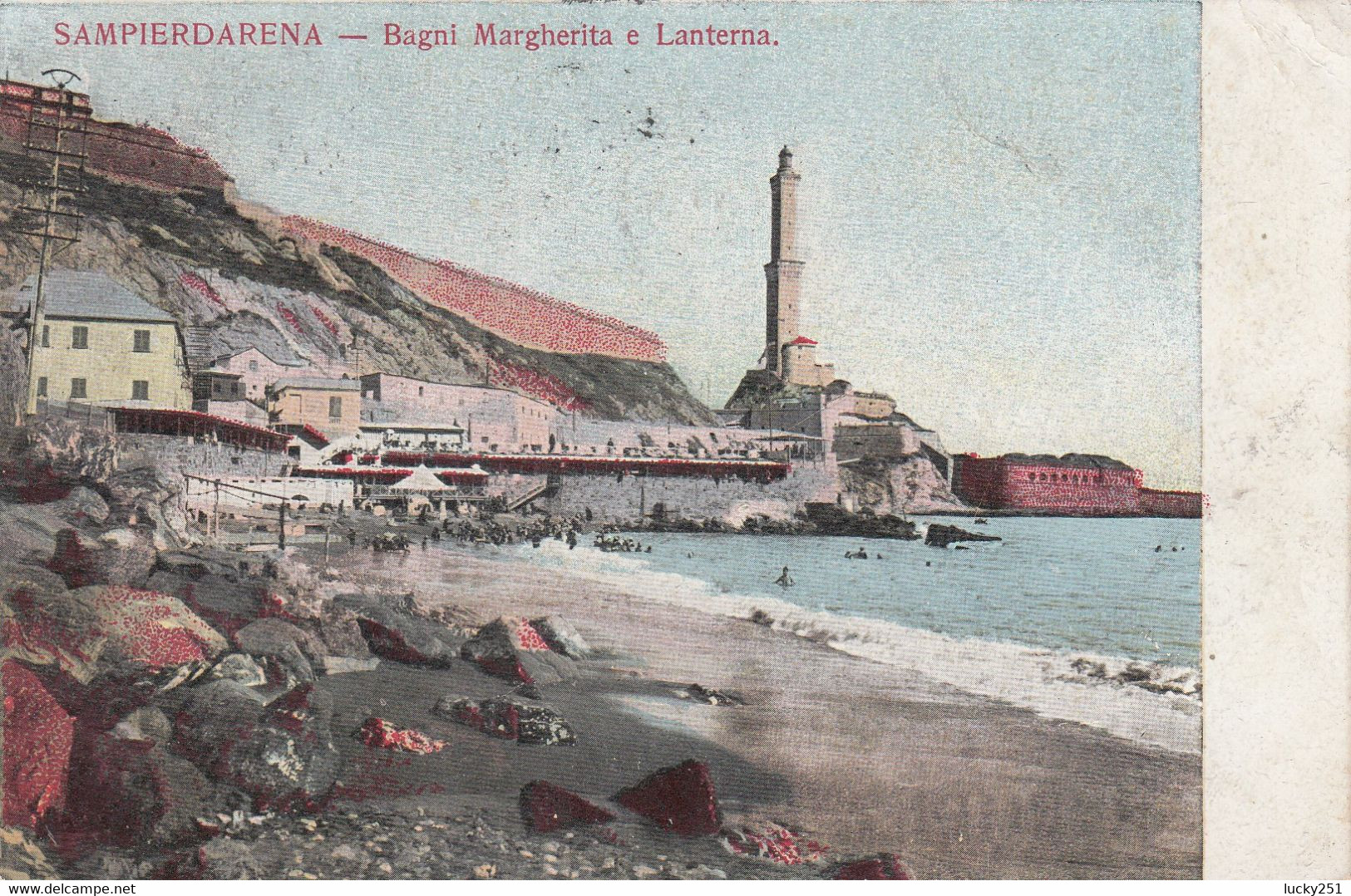 Italie - Phare - Sampierdarena-  Le Phare  - Circulée 12/12/1912 - Lighthouses
