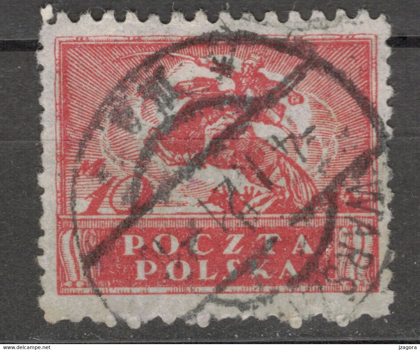 POLEN POLOGNE POLAND 1916 Mi 115 USED DARK - Oblitérés