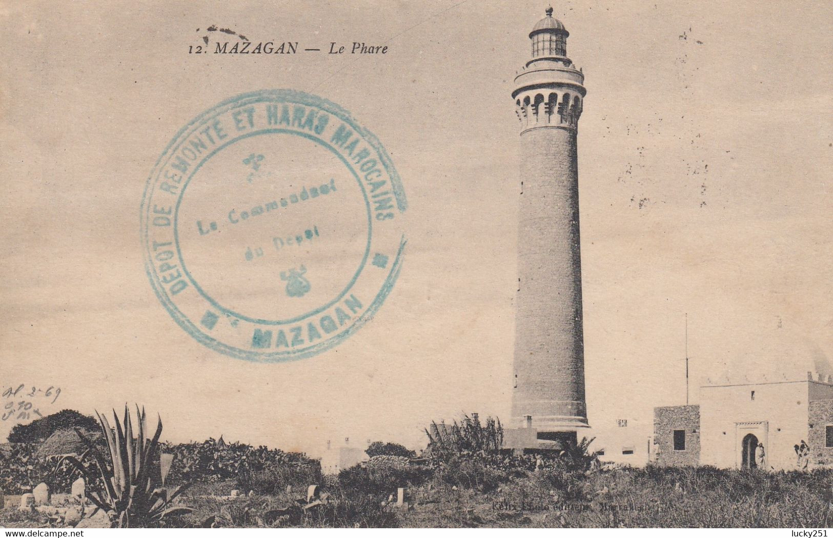 Maroc - Phare - Mazagan -  Le Phare  - Circulée 01/061921 - Fari