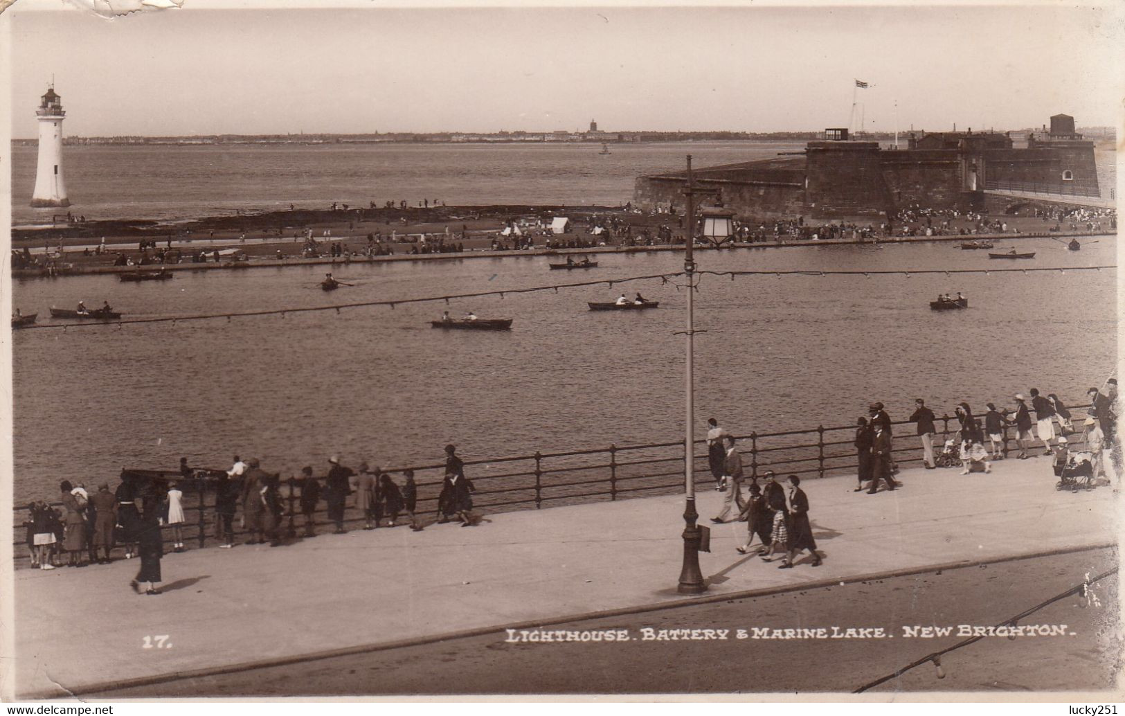 Royaume Uni - Phare - New Brighton -  Le Phare  - Circulée 13/08/1936 - Faros