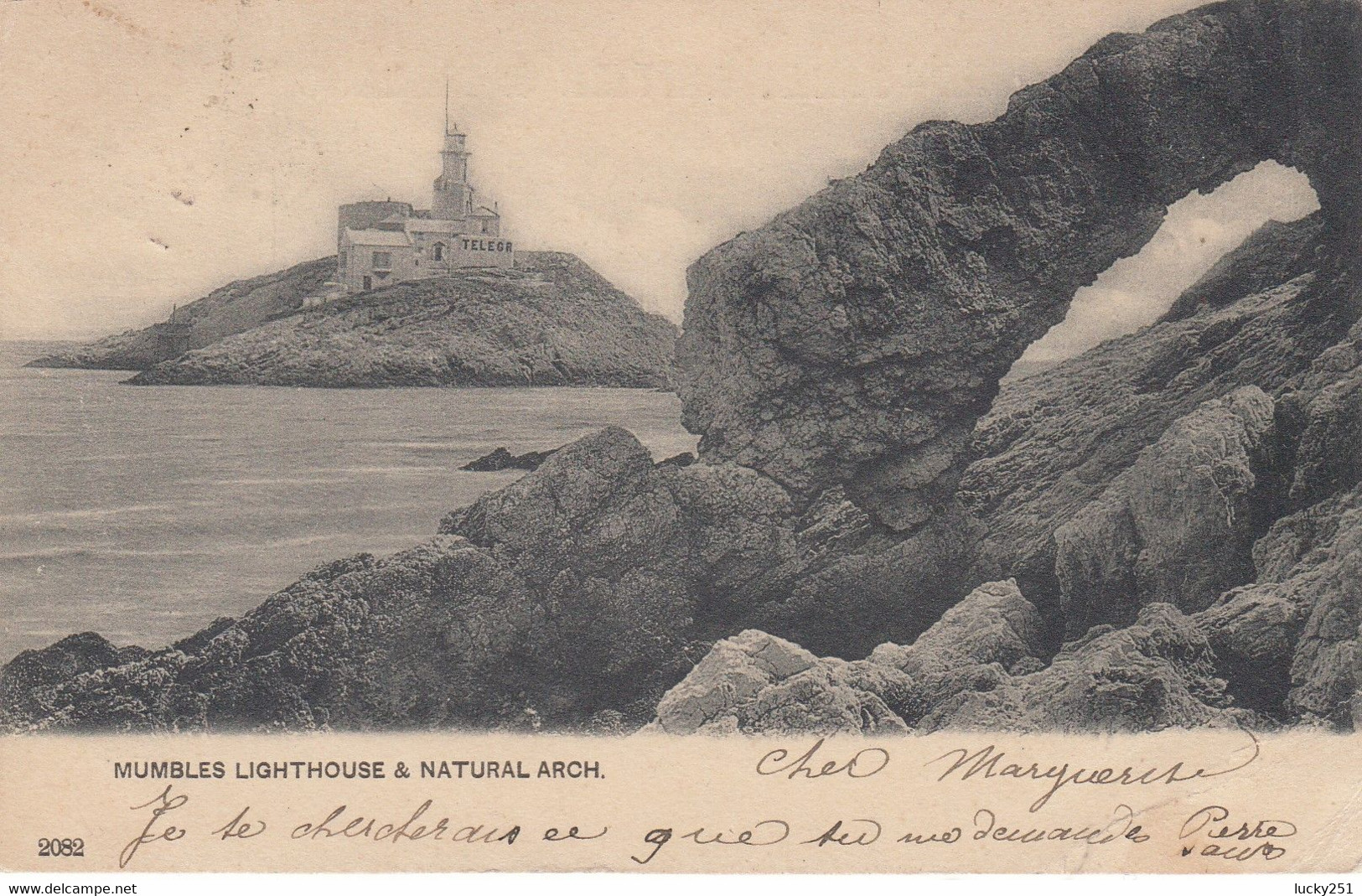 Royaume Uni - Phare - Natural Arch -  Le Phare  - Circulée 01/06/1904 - Fari