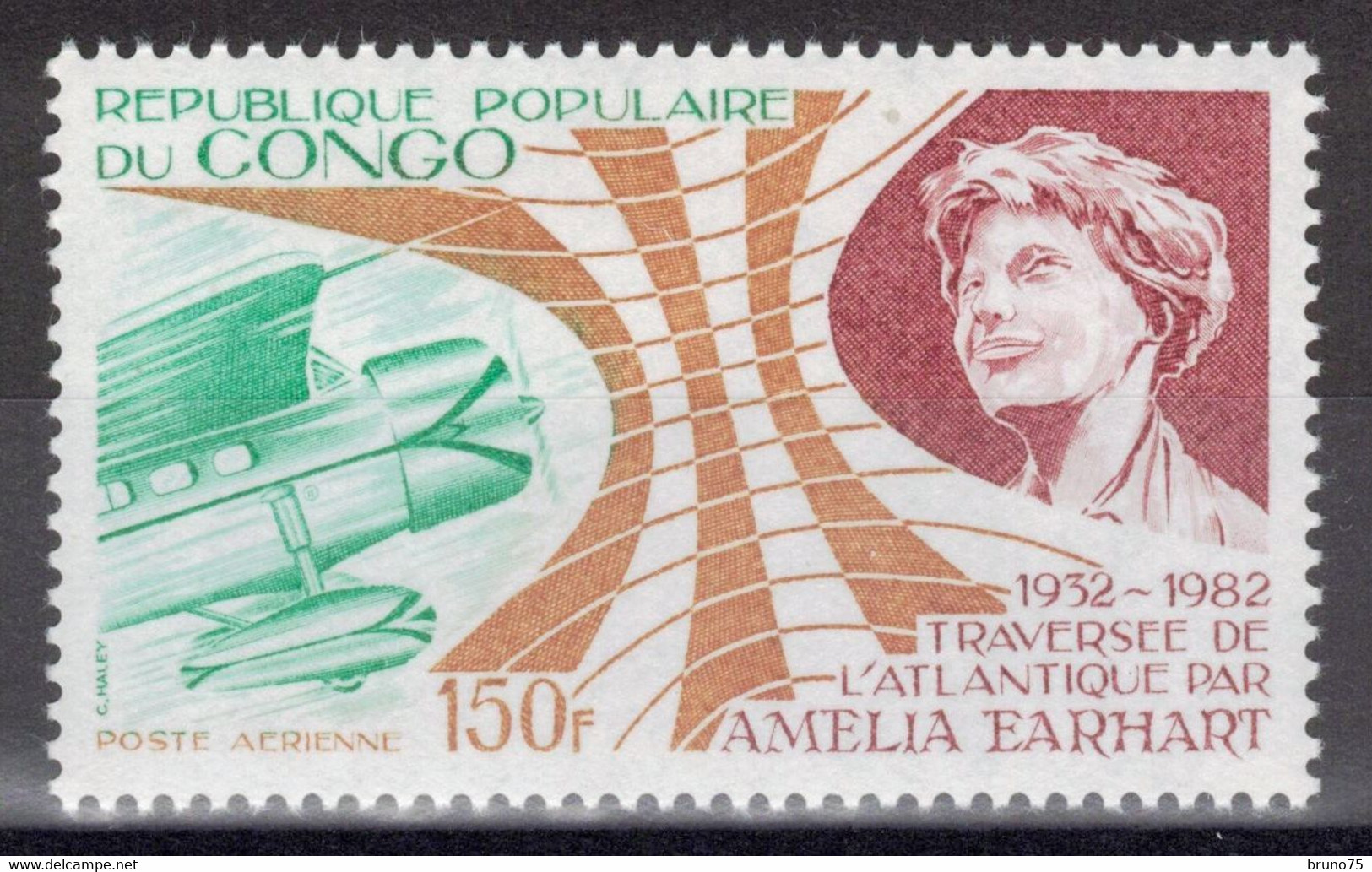 Congo - YT PA 303 ** MNH - 1982 - Amélia Earhart - Aviation - Neufs