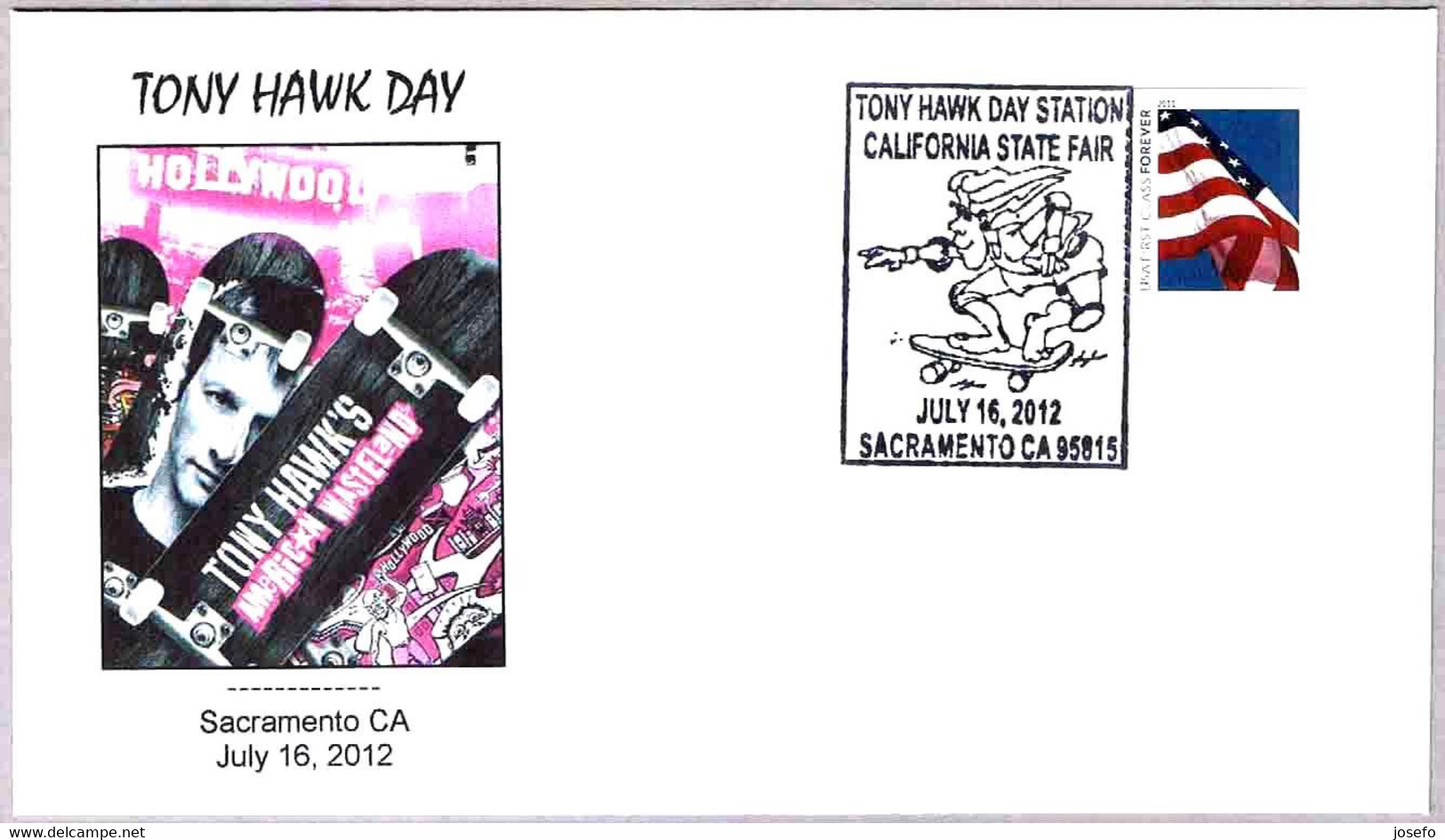 TONY HAWK DAY - SKATER. Sacramento CA 2012 - Skateboard