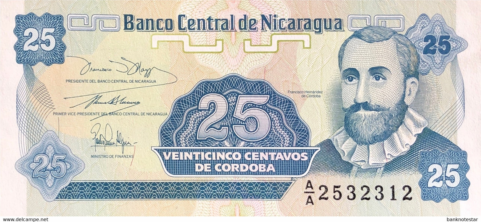 Nicaragua 25 Centavos, P-170 (1991) - UNC - Nicaragua