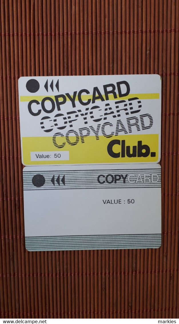 2 Copycard 50 Units  Used Very Rare - Other & Unclassified