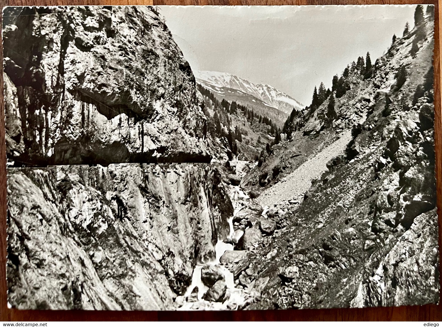 AK: GHIRONE - GOLA DEL SOSTO CON STRADA PER CAMPO BLENIO 1952 - Blenio