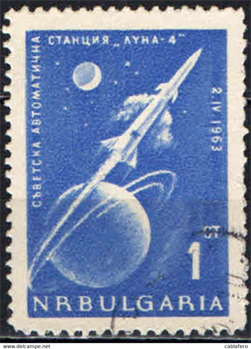 BULGARIA - 1963 - LANCIO DEL LUNIK VERSO LA LUNA - USATO - Gebraucht