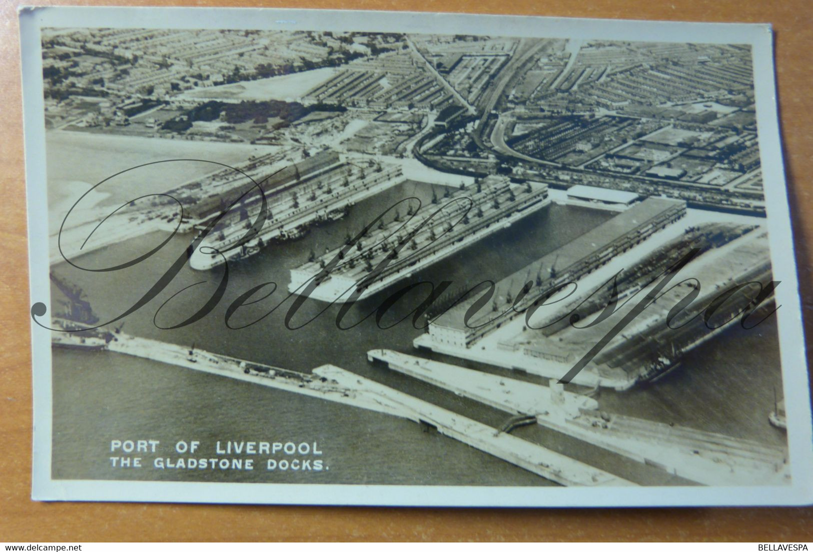 Liverpool. Port Harbor Kaaien. Kaai. Gladstone Docks. RPPC - Liverpool