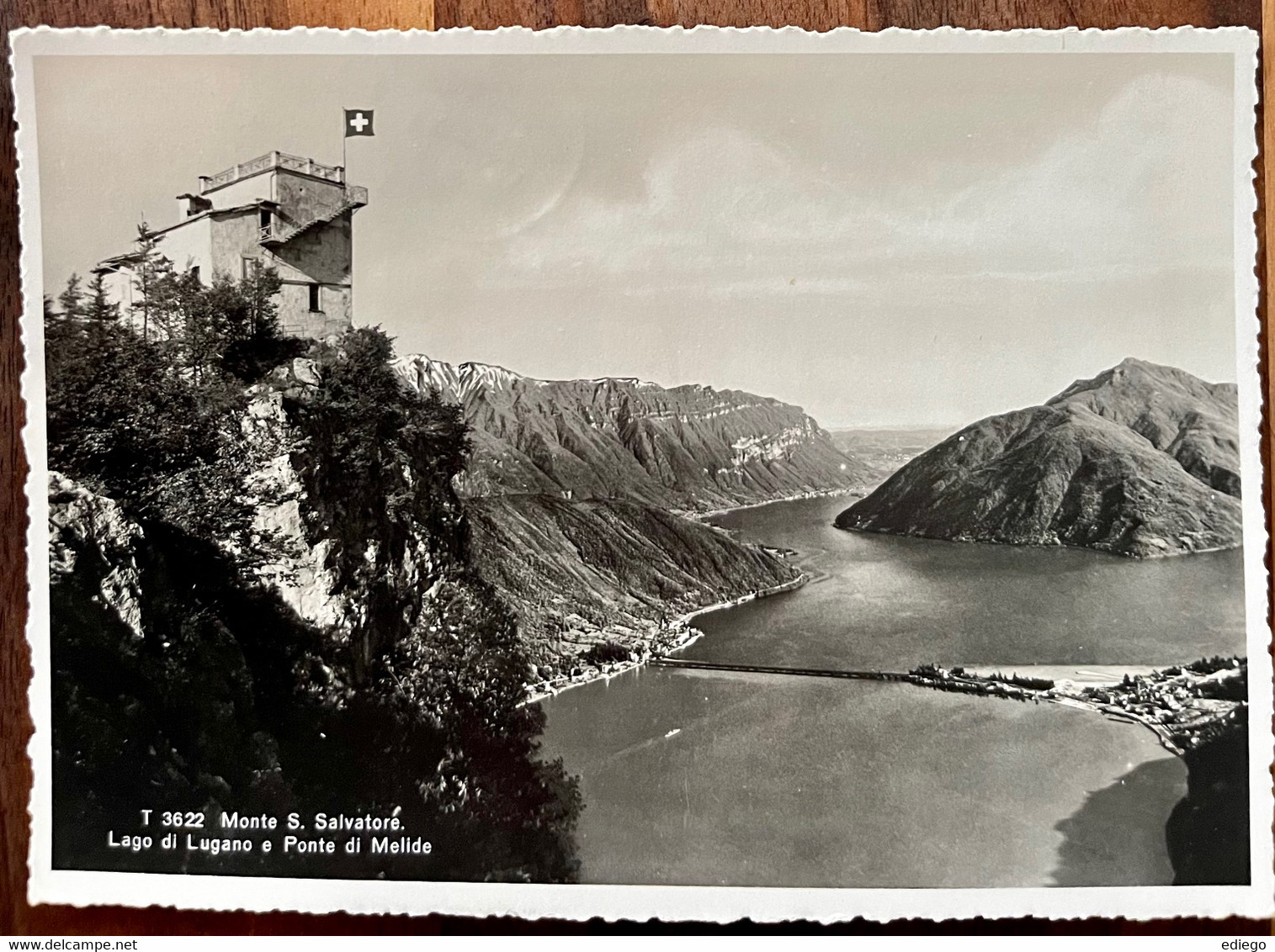 AK: MONTE SAN SALVATORE  - VUE SUR MELIDE 1936... JOLIE ! - Melide