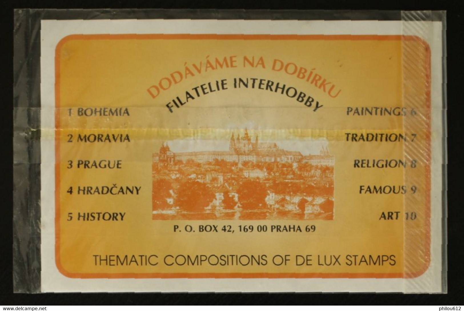 Petite Plaquette Promotionnelle Boutique Philatélique De Pragues - Collections, Lots & Séries