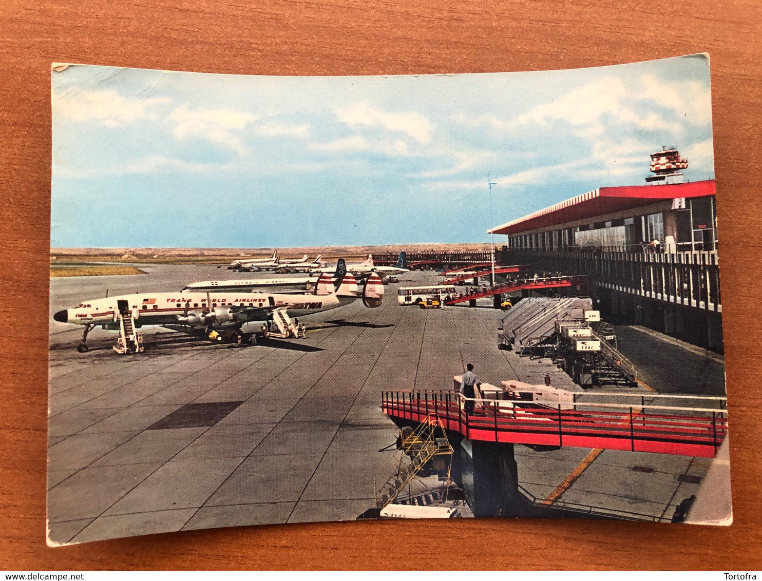 ROMA FIUMICINO AEROPORTO INTERCONTINENTALE LEONARDO DA VINCI 1961 - Transportes