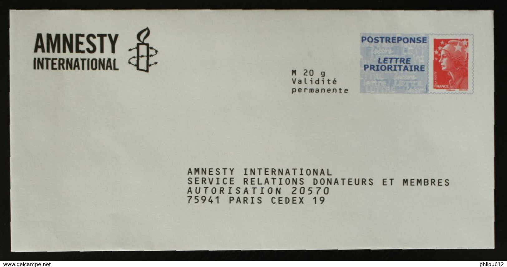 Postréponse Amnesty International - PAP: Antwort/Beaujard