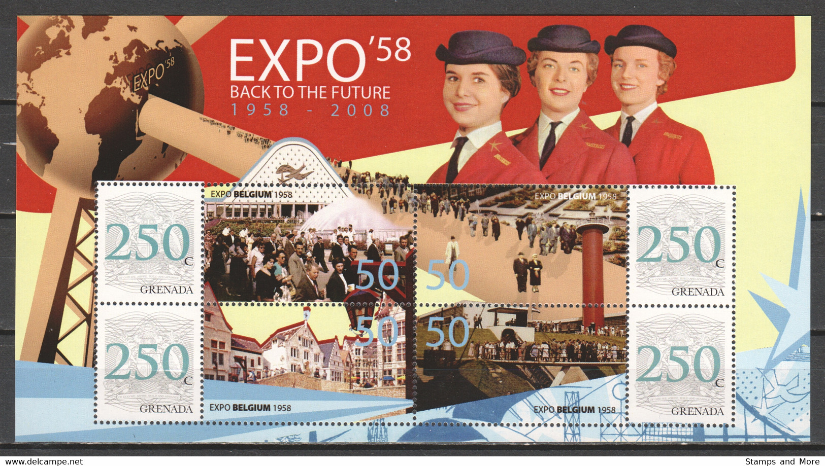 Grenada - MNH Sheet - BRUSSEL'S WORLD FAIR 1958 - 1958 – Brussel (België)