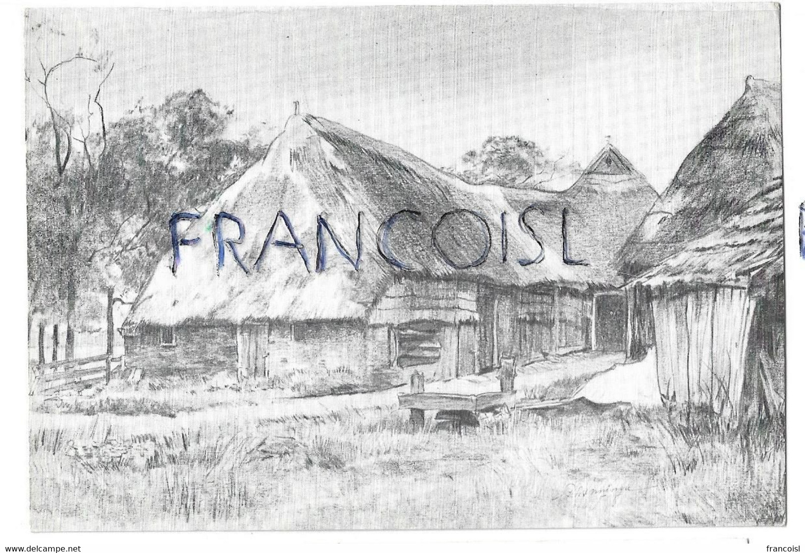 Zweeloo. 't Hoes Van Hol-An. Koffie-en Pannekoekboerderij / Ferme Restaurant. Dessinde P.H.C. Nanninga-in De Betoü - Coevorden