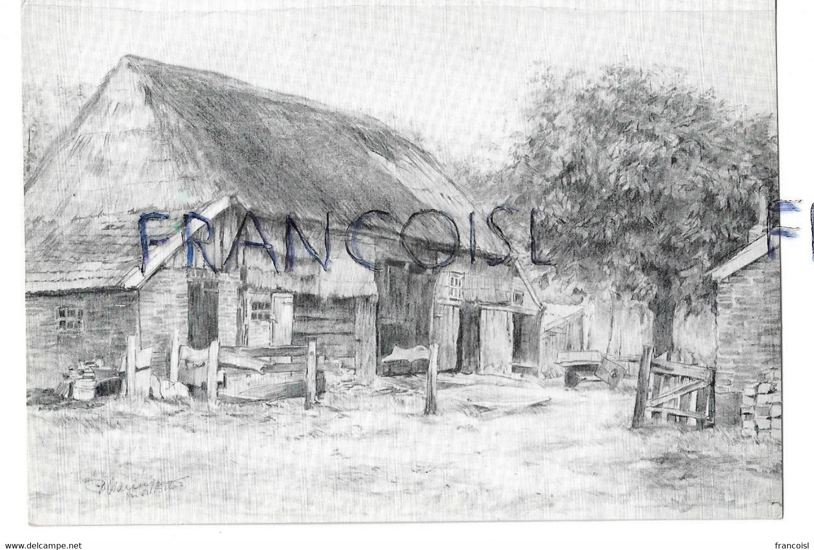 Zweeloo. 't Hoes Van Hol-An. Koffie-en Pannekoekboerderij / Ferme Restaurant. Dessinde P.H.C. Nanninga-in De Betoü - Coevorden