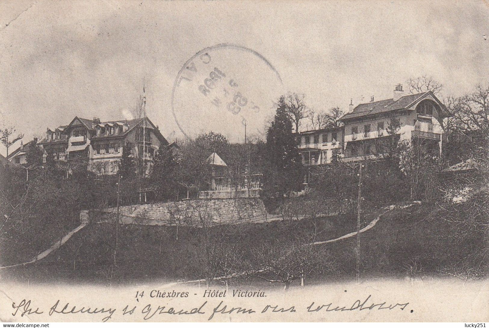 Suisse - Hôtel - Chexbres - Hôtel Victoria - Circulée 11/09/1909 - Chexbres