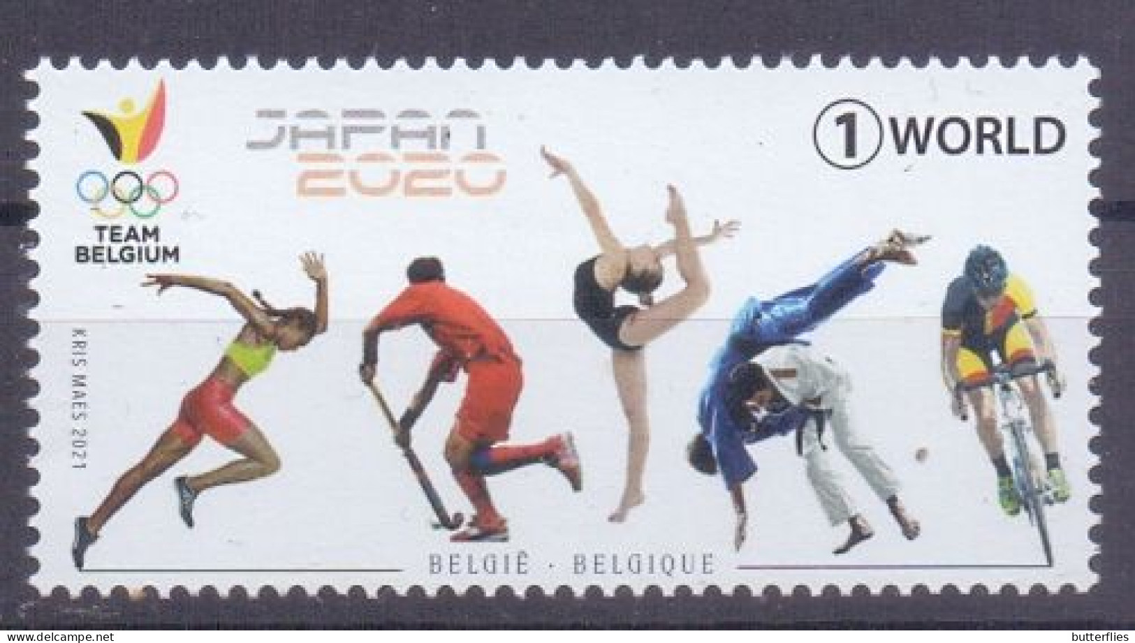 Belgie - 2021 - ** Olympische Spelen Japan - Team Belgium ** - Unused Stamps