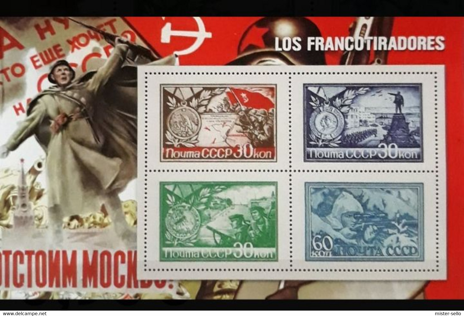 LOS FRANCOTIRADORES. HOJITA SOUVENIR REPRODUCCION AUTORIZADA POR CORREOS. MNH - Otros & Sin Clasificación