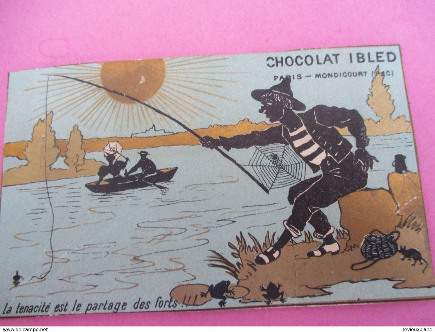 13  Chromos-dorés / CHOCOLAT IBLED/Paris  / MONDICOURT (P De C) /Images Humoristiques/ Vers 1890     IMA563 - Ibled