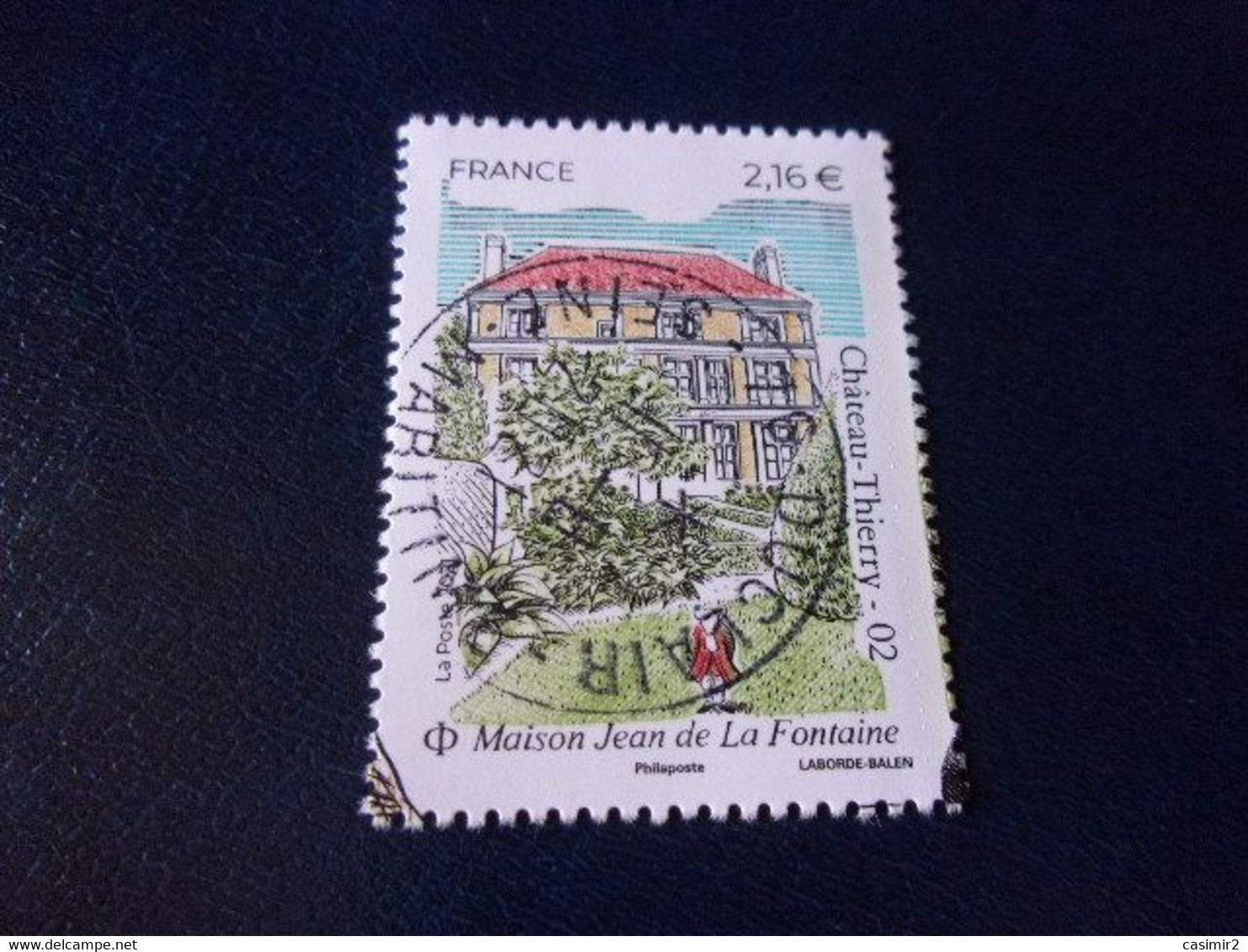 5510 OBLITERATION RONDE  SUR TIMBRE GOMME ORIGINE JEAN DE LA FONTAINE - Used Stamps