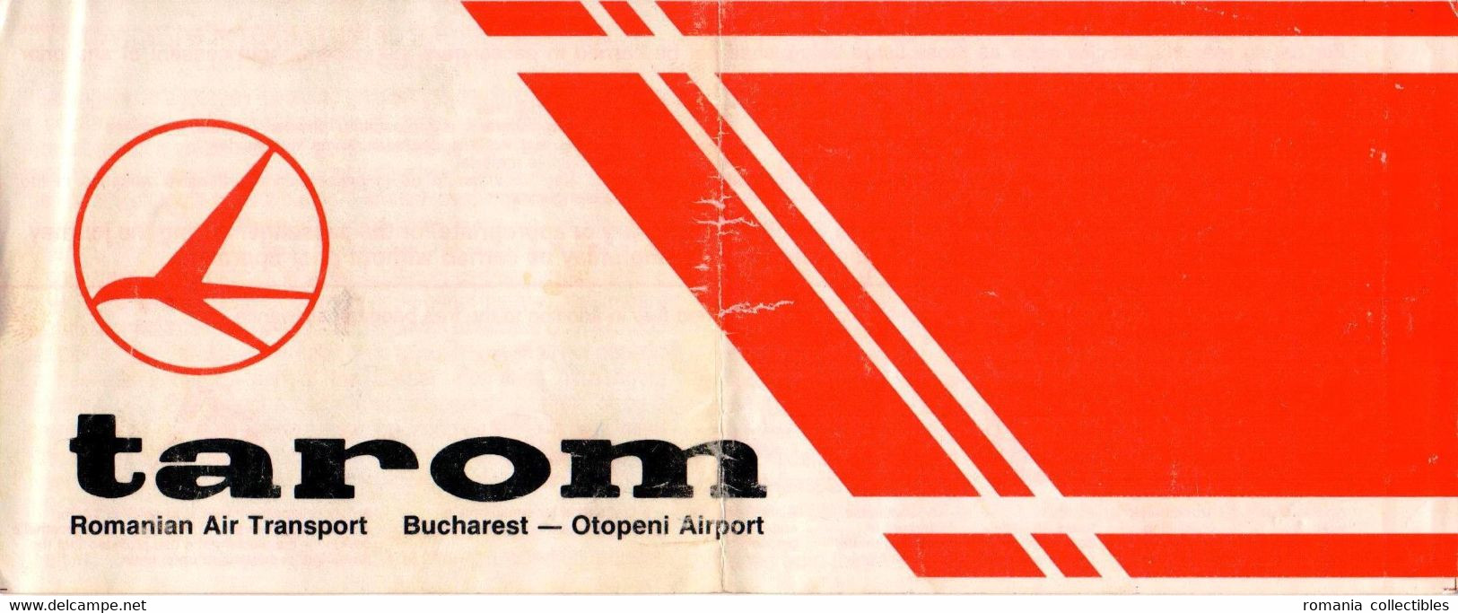 Romania, 1980's, Vintage Flight Ticket - Bucuresti / Sofia, TAROM Airlines - Historische Documenten