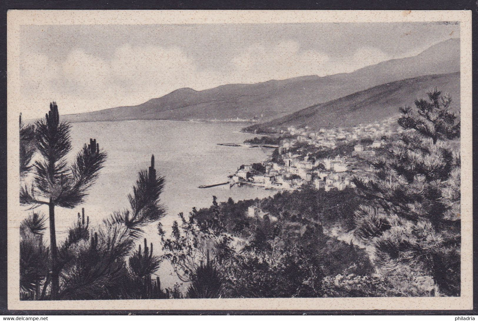 Slovenian Littoral, Istria, Oparija, Picture Postcard, Franked With 5 Lira - Yugoslavian Occ.: Slovenian Shore