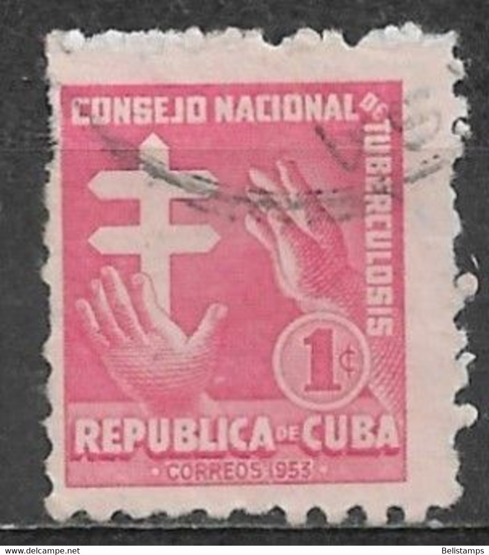 Cuba 1953. Scott #RA21 (U) Hands Reaching For Lorraine Cross  (Complete Issue) - Strafport