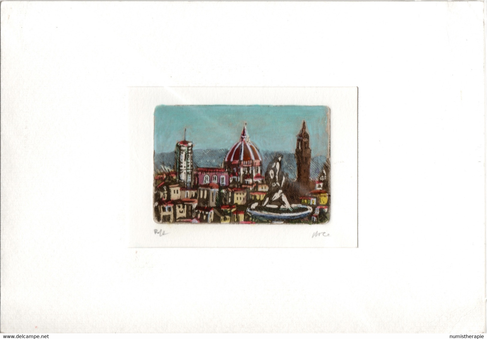 Non Cadré : Florence / Firenze (87 Mm X 58 Mm) - Pasteles