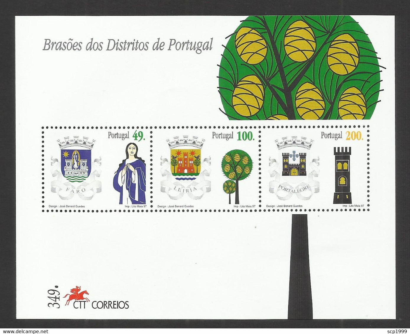 Portugal 1997 - District Arms S/S II MNH - Blocs-feuillets