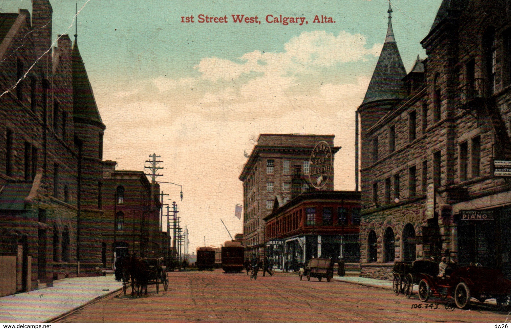 Canada - Street West, Calgary (Alta, Alberta) Valentine & Sons Publishing Co - Calgary