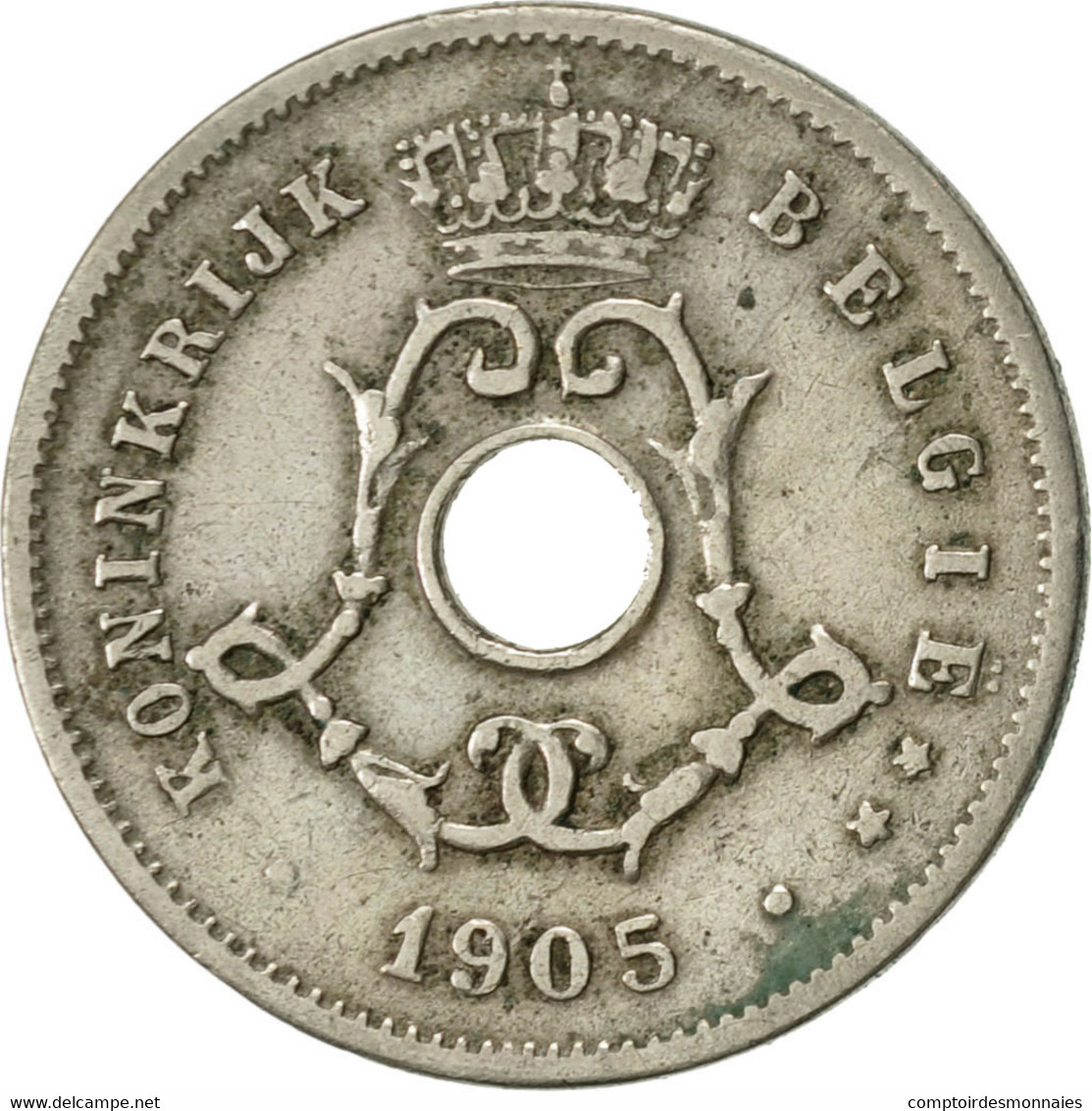 Monnaie, Belgique, 5 Centimes, 1905, TTB, Copper-nickel, KM:55 - 5 Cents