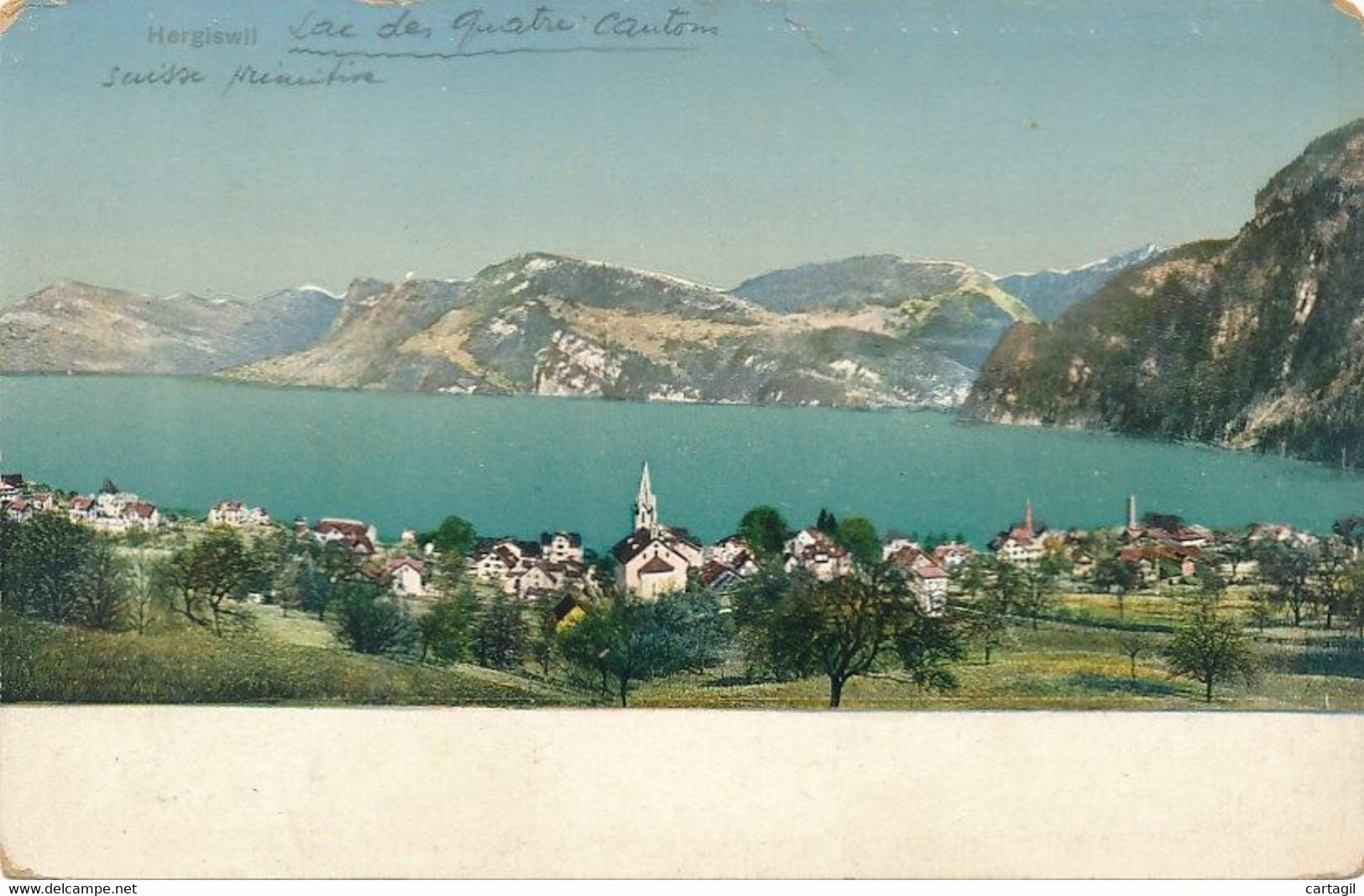 CPA-22783- Suisse - Hergiswil  -Vue Générale-Envoi Gratuit - Hergiswil