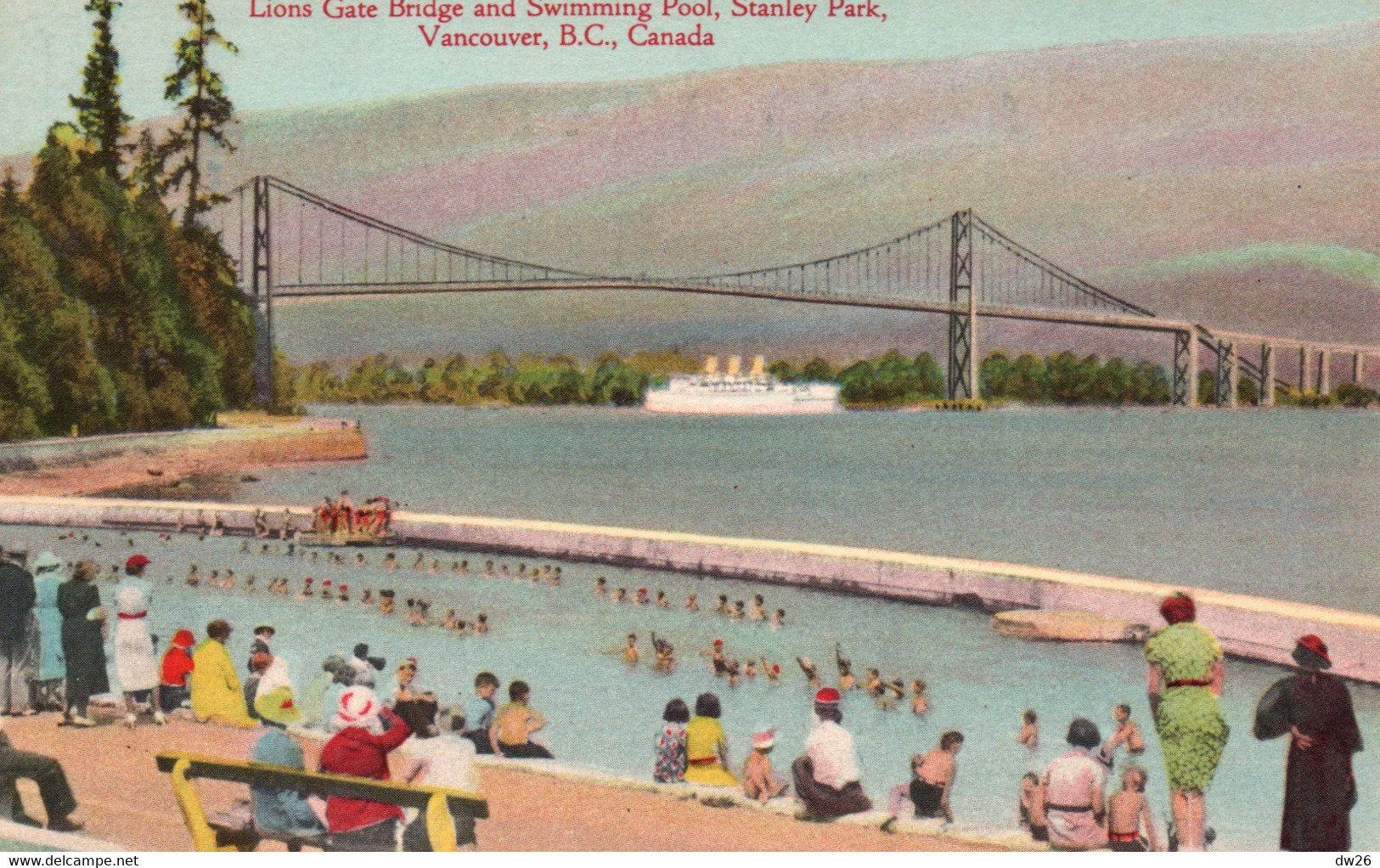 Canada - Lions Gate Bridge And Swimming Pool, Stanley Park Vancouver (Colombie Britannique) - Vancouver