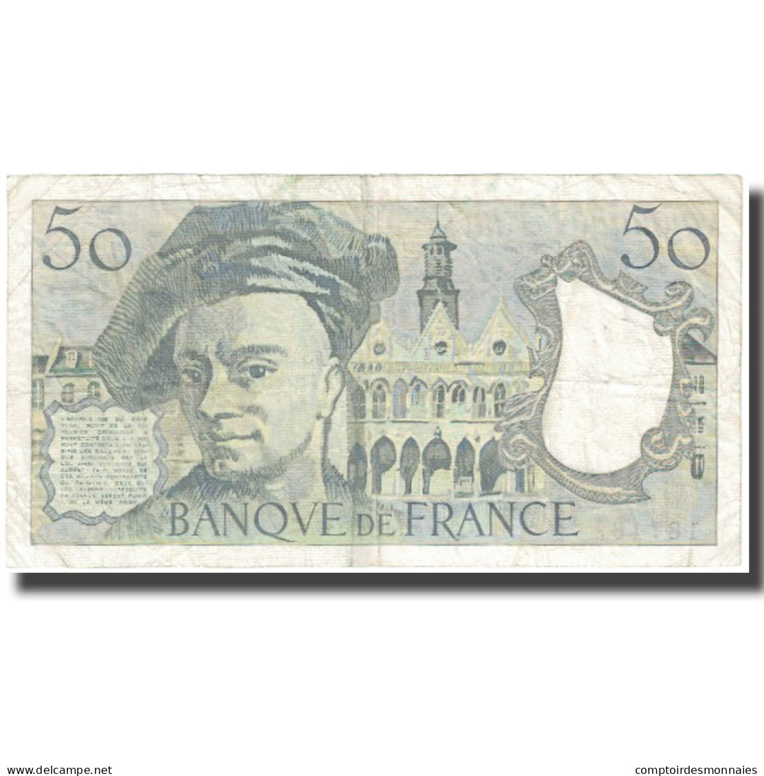 France, 50 Francs, Quentin De La Tour, 1984, TTB, Fayette:67.10, KM:152b - 50 F 1976-1992 ''quentin De La Tour''