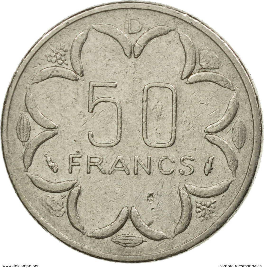 Monnaie, États De L'Afrique Centrale, 50 Francs, 1985, Paris, TTB, Nickel - República Centroafricana