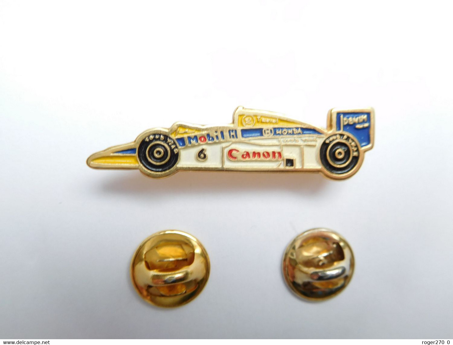 Beau Pin's , Auto, F1 Honda  , Huile Oil Mobil 1 , Canon , Pneu Goodyear - F1