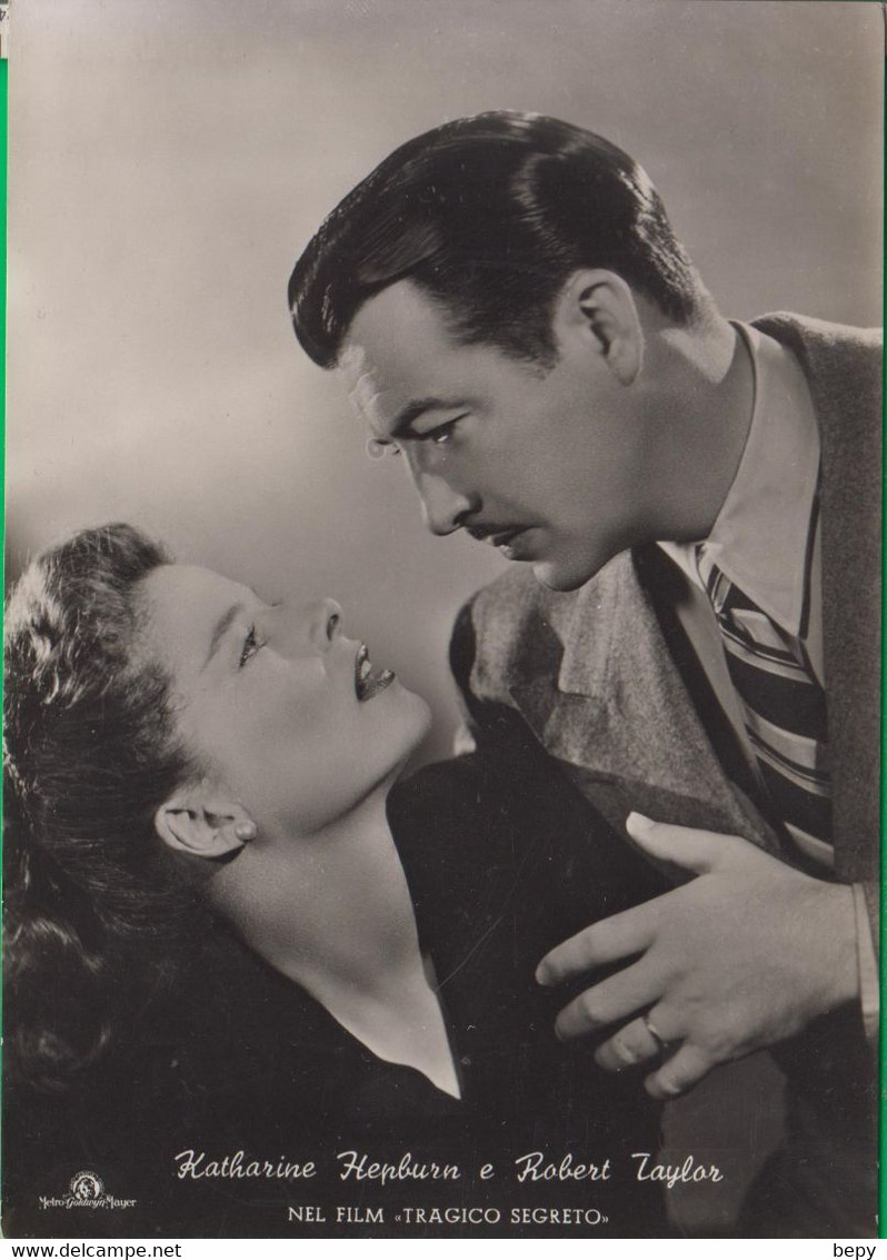 KATHARINE HEPBURN. ROBERT TAYLOR. Cinema. Film. TRAGICO SEGRETO. Rotalfoto. Milano .  17 Xxx - Acteurs