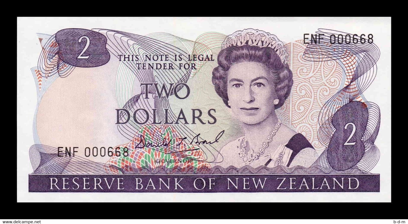 Nueva Zelanda New Zealand 2 Dollars 1992 Pick 170c Low Serial SC UNC - Nuova Zelanda