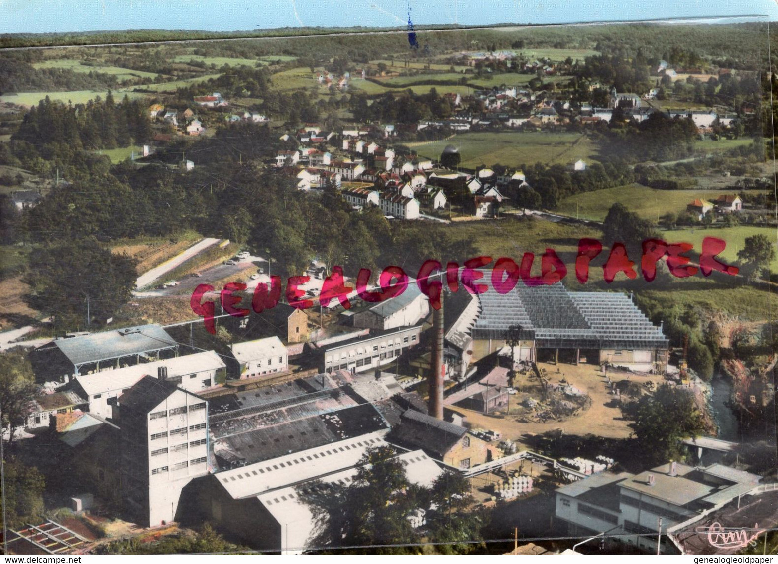 87- CHATEAUNEUF LA FORET - LA PAPETERIE  VUE AERIENNE - 1969 - Chateauneuf La Foret