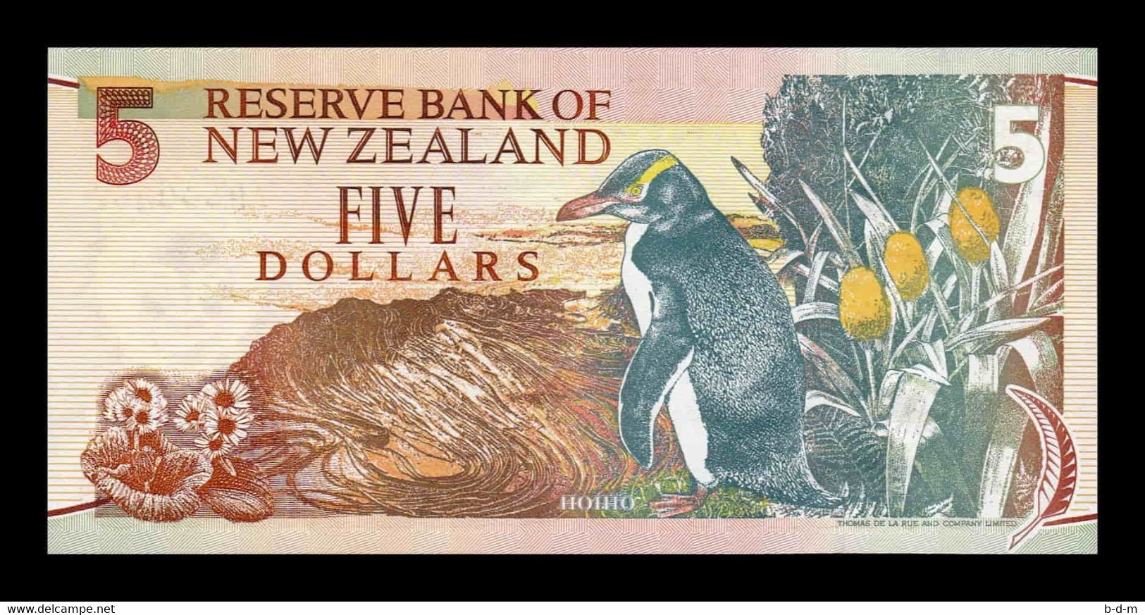 Nueva Zelanda New Zealand 5 Dollars 1992 Pick 177 Low Serial SC UNC - Neuseeland