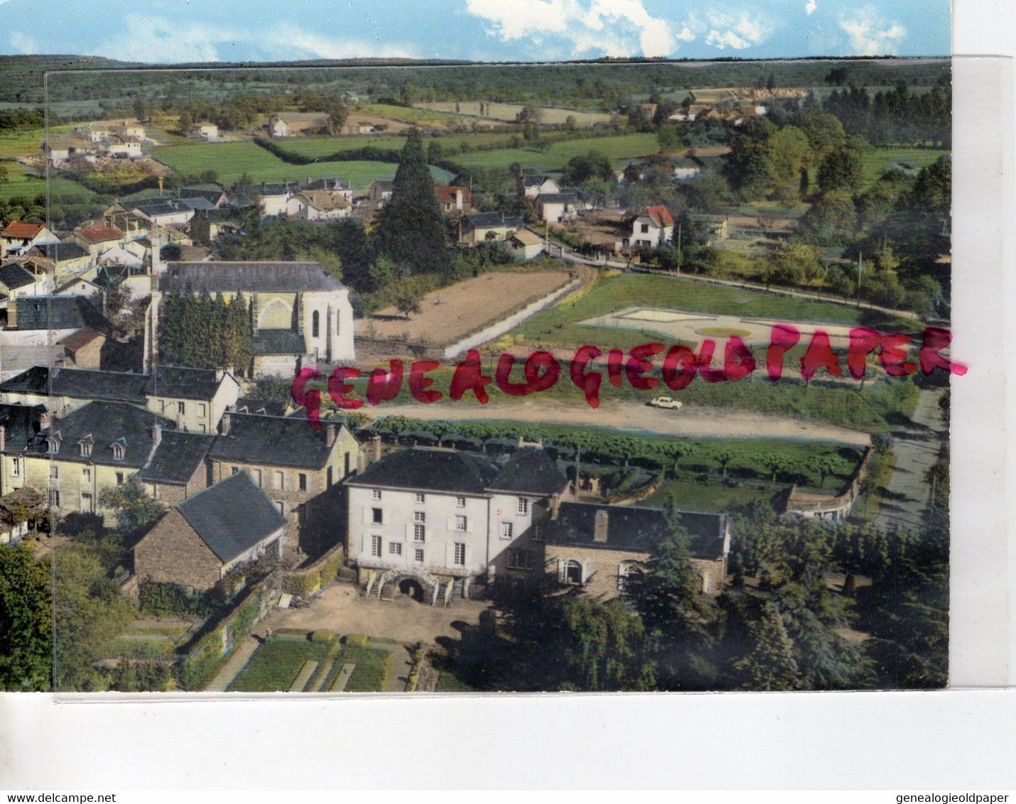 87- CHATEAUNEUF LA FORET - VUE GENERALE AERIENNE  EGLISE - Chateauneuf La Foret