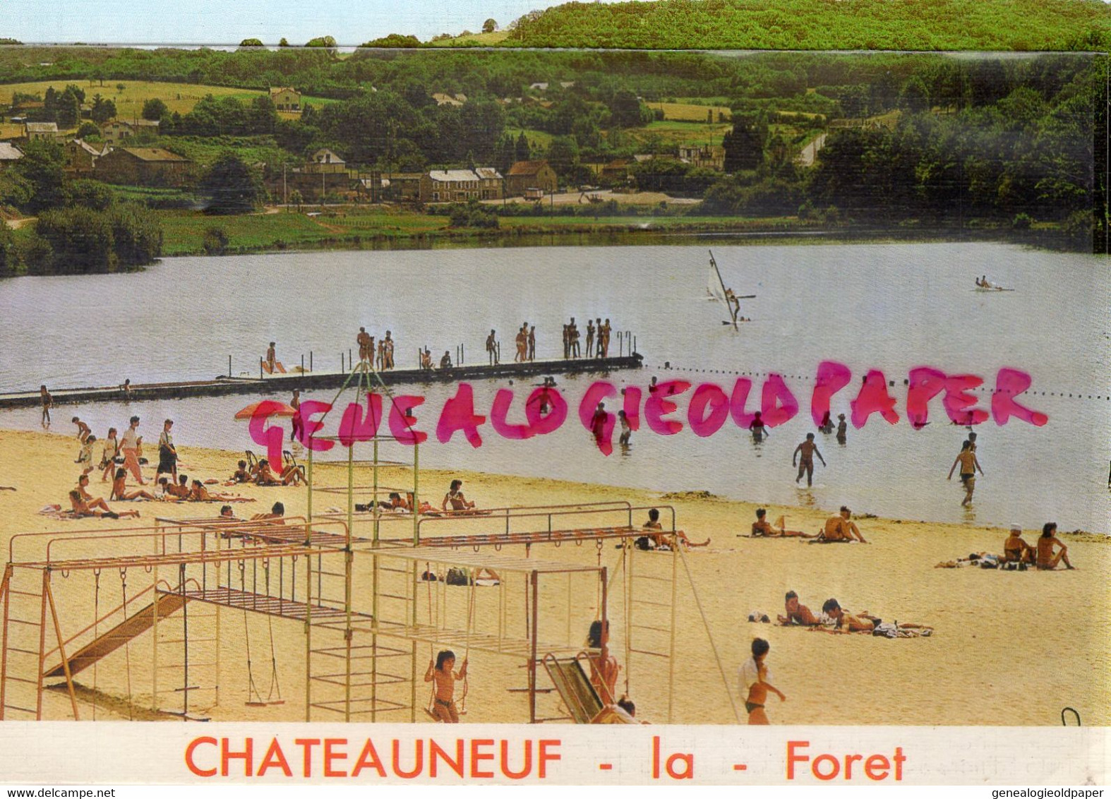 87- CHATEAUNEUF LA FORET - LA PLAGE  EDITEUR BOS ST SAINT CERE - Chateauneuf La Foret