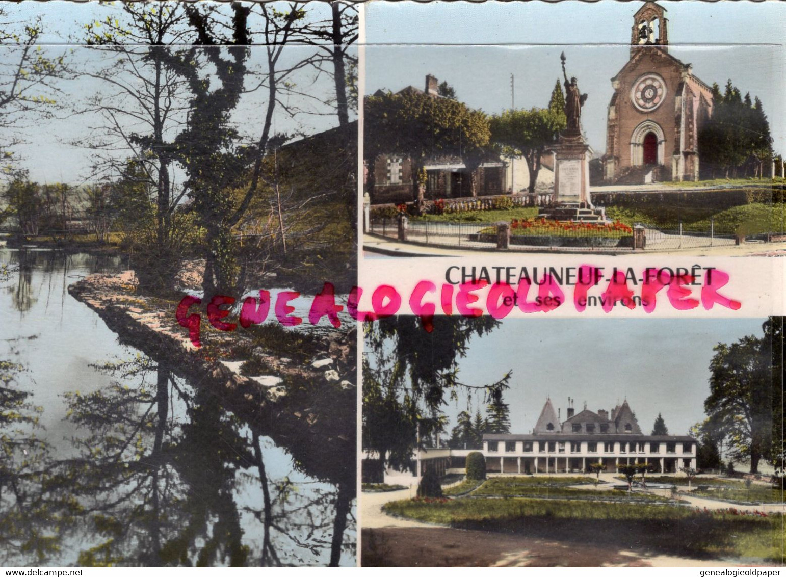 87- CHATEAUNEUF LA FORET - SOUVENIR  SANATORIUM- EGLISE - Chateauneuf La Foret