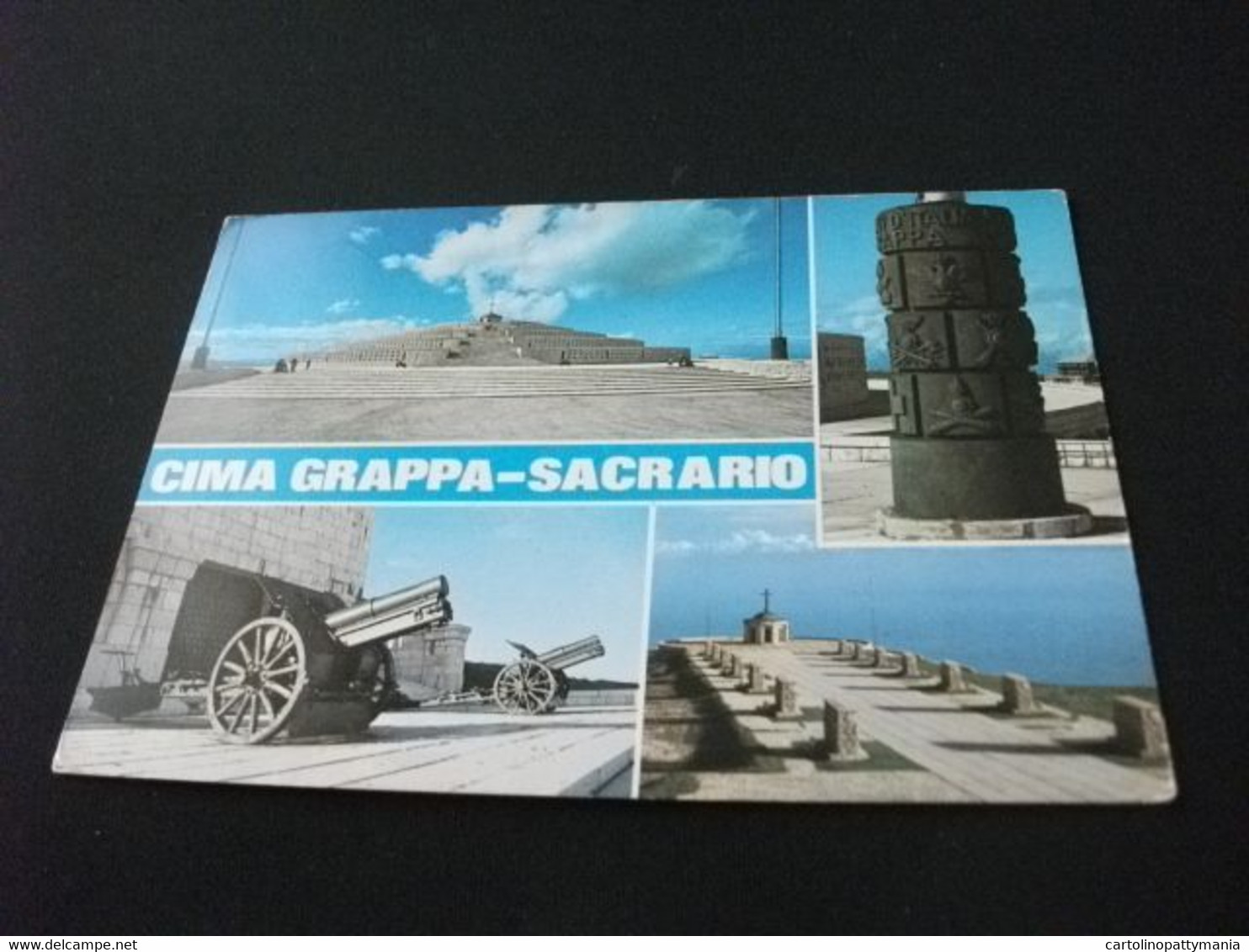 CIMA GRAPPA SACRARIO CANNONI  VEDUTE STORIA POSTALE FRANCOBOLLO ITALIA - Oorlogsbegraafplaatsen