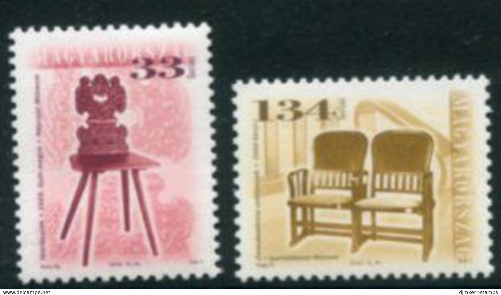 HUNGARY 2002 Definitive: Chairs MNH / **.  Michel 4718-19 - Ongebruikt